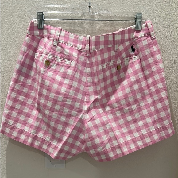 Polo Ralph Lauren Pink Gingham Women's Shorts 100% cotton - Picture 6 of 6